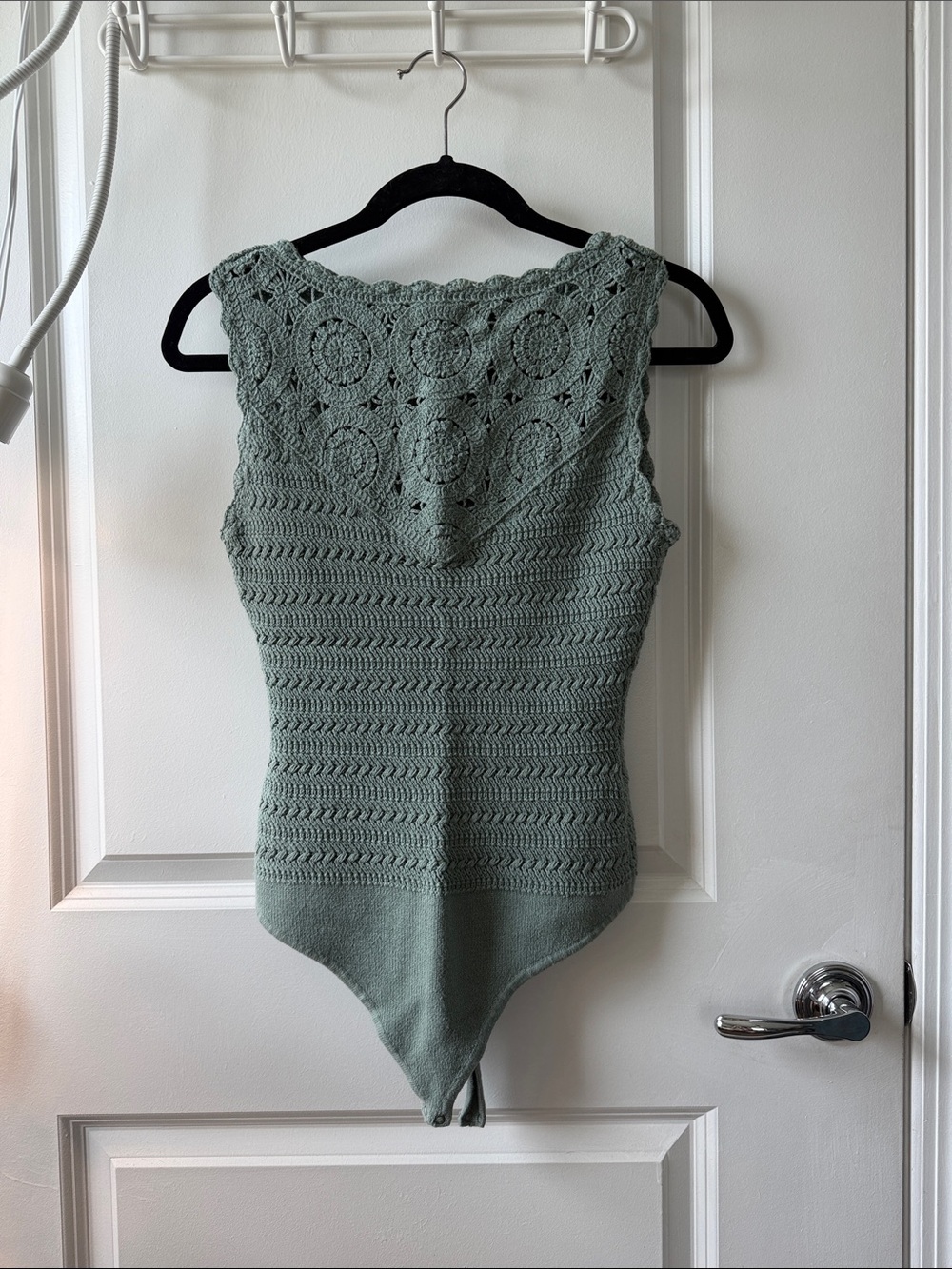 Abercrombie & Fitch Sage Green Knit Bodysuit